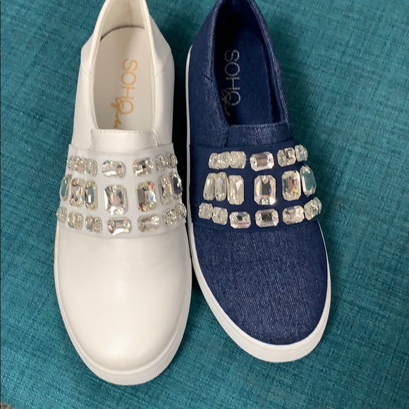 White jewel slip on sneaker - Picture 2 of 8